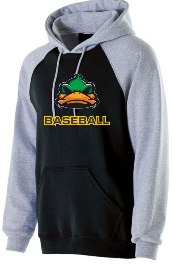 Oldham Ducks Baseball Aug 229279 Ducks Baseball Black Heather Hoodie